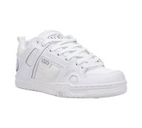 DVS Men's Comanche Skateboarding Shoe, White/White, 12 UK