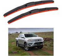 dvsdfbvb Car Wiper Blades for Toyota Hi-Lux 21"+19" 2015-2018, Soft Rubber Windshield Rain Brushes Replacement Enhanced Clear View