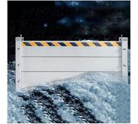 DVTFRUI Reusable Heavy Duty Aluminum Flood Water Barrier Door, Flood Protection Barriers for Garage Door/Basement/Outside, Detachable Mobile Rain Water Baffle,H 1m,L 3.5ft/1.1m