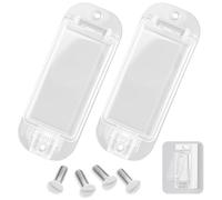 Dvvsav Light Switch Cover Guard,Child Safety Outlet Covers,Use These Clear Rocker Switch Covers to Prevent Switches from Accidentally Turning On or Off,Keep Your Switches Safe (2 Pack,Clear)