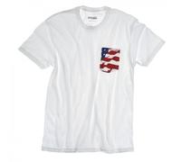DW American Flag Pocket T-Shirt White Size XXL
