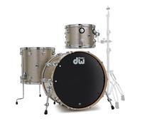 DW Collectors Series 3-Piece Shell Pack - Nickel Sparkle Glass Chrome Hardware