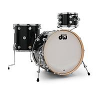 DW Collectors Series 3-Piece SSC Maple Shell Pack - Black Ice Finish Ply Chrome Hardware