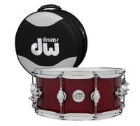 DW Design Series 14" x 6" Snare Drum Cherry Stain & Case