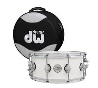 DW Design Series 14" x 6" Snare Drum White Gloss & Case