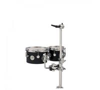 DW Design Series Concert Tom Set 6 + 8 Black Satin Lacquer
