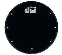 DW Drum Workshop GB16K Black 16" Bass Drum Head w/White Logo