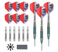DW Flashback 23g Teal Steel Tip Darts, Precision Balanced, Accurate, and Durable - Perfect for Professional and Recreational Players
