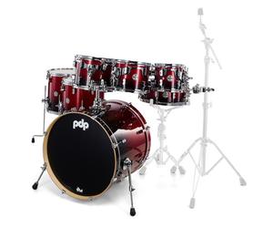 DW PDP CM7 Red to Black