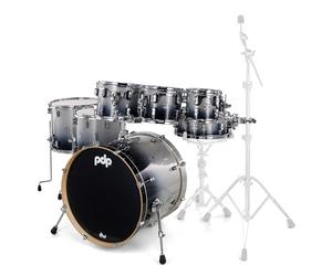DW PDP CM7 Silver to Black