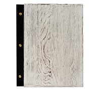 DWA WOODEN MENU HOLDER A4 RESTAURANT PUB HOTEL DISPLAY SIGN NAME or LOGO LASER ENGRAVING (Shabby Chic)