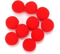 Dwang 10Pcs Red Sponge Balls Soft Magic Tool Sponge Balls,Lightweight Mini Sponge Balls Magic Street Classical Comedy Trick Props Magic Kits and Accessories Novelty and Gag(2.5cm)