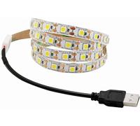 Dwang 5V USB LED Strip Light White TV Backlight Lamp Self Adhesive Flexible Tape Wire (Warm White-50cm 30LED)