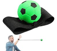 Dwang Green Wrist Return Ball, Adjustable Bounce Back Ball with String, Rubber Elastic ReboundBall for Adults Playground Outdoor