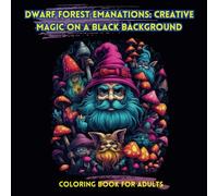 Dwarf Forest Emanations: Creative Magic on a Black Background: Coloring Book for Adults (Creative Color Kaleidoscope: Coloring Books for Adults)