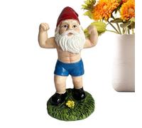 Dwarf Garden Decoration - Muscle Gnome Display, Hilarious Resin Ornament, Buff Yard Statue | Handcrafted Bodybuilder Comic Artwork, Heavy Duty Fitness Figurine Design Showcase Courtyard Porch Balcony
