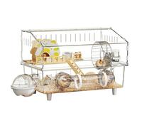Dwarf Hamster Cage 2-Layer Clear Chinchilla Playpen
