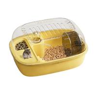 Dwarf Hamster Cage Clear Quiet Ventilated Openable Top Portable Easy Clean