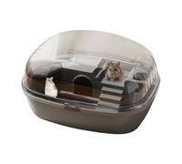 Dwarf Hamster Cage Multi-Level Habitat, Transparent Viewing Design, Portable Pet House, Compact Hamster Cage with Accessories and Ventilation System, Ideal for Small Pets and