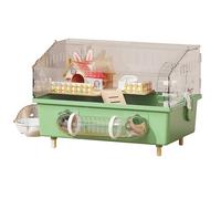 Dwarf Hamster Cage with Accessories - Includes Tubes, Tunnels, Exercise Wheel, and Hideout for Small Pets