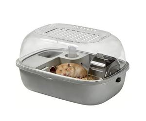 Dwarf Hamster Cage with Ventilated and Hinged Top, Practical Portable Enclosure, Small Animal Cage, as a Housing for Bedroom, Living Room, Multipurpose Outdoor Indoor Utility