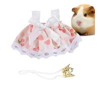 Dwarf Hamster Clothes - Cute Mini Dress with | Breathable Costume for Chinchilla & Guinea Pig | Soft Cotton Outfit for Small Pets | Photography Birthday Halloween Christmas