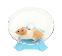 Dwarf Hamster Wheel - 9.45 Inch Exercise Toy | Quiet Balance Wheel - PP 300 g, Sturdy Stand Design for Hamsters, Gerbils, Hedgehogs, Reptiles, Hermit Crabs and Small Pets in Cages or Tanks