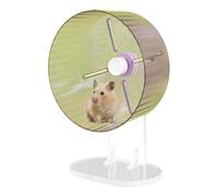 Dwarf Hamster Wheel - Animal Exercise Wheels, Super Silent Racing Wheel | Acrylic Animals Silent Exercise Spinner Accessories, Small Hamster Wheel With Adjustable Stand For