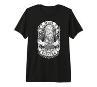 Dwarf Mini Painter Fantasy Miniature Funny Airbrush RPG Premium T-Shirt