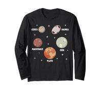 Dwarf Planets Solar System Astronomy Science Design Long Sleeve T-Shirt