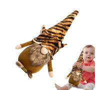 Dwarf Plush Decoration, Winter and Gnomes with Tiger & Leopard Print, Cute Faceless Gnomes Statues, Cuddly Christmas Decoration for Parties, Fireplace & Gift Ideas