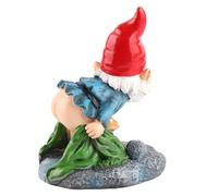 Dwarf Resin Ornaments, Decorative Gnome Figure Decorations, Cute Garden Dwarf Statue with Red Hat, Durable Resin Yard Decor for Outdoor Home Lawn Garden