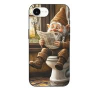 Dwarf Sitting in Toilet Reading Newspaper Phone Cases Suitable for iPhone 16 Series