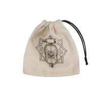 Q-Workshop QWODWA41 Dwarven Basic Dice Bag, Beige/Black