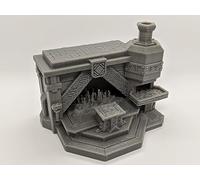 Dwarven Rune Forge | 28mm 1/56 Scale Miniature | RPG Tabletop Figure Landscape Modelling Wargaming Fantasy Diorama Wargames Model Scenery Terrain Scatter Roleplaying 3d Printed Paintable