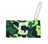Dwawoo Captain Armband, Nylon Soccer Captain Arm Band Team Sports Armband for Football Hockey Tennis Basketball Volleyball(Green) Football Supplies Competitive Movement