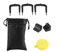 Dwawoo Golf Putter Kit, Aluminum Alloy Golf Putting Aim Gate Golf Target Kit 3 Goal Gate with 2 Base, Storage Pouch, Measuring Tape Golf Stuff