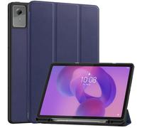 DWaybox Case for Lenovo Idea Tab Plus 12.1 inch 2025 Model, Shockproof Protective Cover with Kickstand, Built-in Pen Slot & Auto Wake/Sleep, Folio Matte TPU Smart Cover -Dark Blue