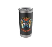 Dwayne Best Cat Dad Ever Funny Custom Personalized Name Stainless Steel Insulated Tumbler