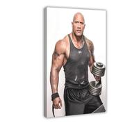 Dwayne Douglas Johnson American Professional Wrestler And Actor Poster Canvas Poster Wall Art Decor Print Picture Paintings for Living Room Bedroom Decoration 08x12inch(20x30cm)