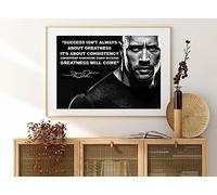 Dwayne Johnson, (3) The Rock Autographed/Signed Inspirational Motivational Quote Sign Poster Print Picture Sports,Life, Wrestling… (A3 Print 42cm x 29.7cm)