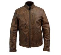 Dwayne Johnson Rampage Genuine Distressed Leather Jacket- XXL