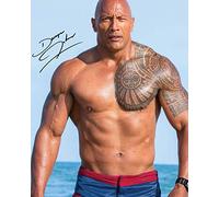 Dwayne The Rock Johnson Autograph Signed A4 Photo Print