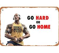 Dwayne '' The Rock '' Johnson Gym Motivation Art Board Print Metal Tin Sign Vintage 8x12 Inch