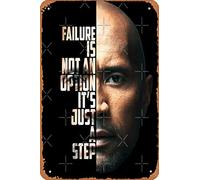 Dwayne 'The Rock' Johnson Poster Vintage Metal Sign Tin Sign 12 x 8 Inches