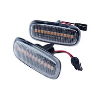 DWBXRRQS Front Signal Lamp Compatible With For A4 S4 For RS4 8D 1999-2001 A6 S6 RS6 4B 1997-2005 2X Side Marker Repeater Indicator Turn Signal Light Clear Lens 4B0949127