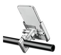 DWBXRRQS Motorbike GPS Bracket CNC Compatible With Kymco For Xciting 250 300 350 400 500 For Kxct For Downtown For NIKITA Gdink For PeoPle S Motorcycle Mobile Phone Holder GPS Stand(Silver,Handlebar)