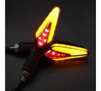 DWBXRRQS Turn Signals Light Compatible With XADV For CB400 For CB500X For CBR500R 12V Motorcycle Front Rear Turn Signal Lights Blinker Flasher Lamp Red Blue