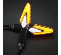 DWBXRRQS Turn Signals Light Compatible With XADV For CB400 For CB500X For CBR500R 12V Motorcycle Front Rear Turn Signal Lights Blinker Flasher Lamp Red Blue