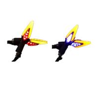 DWBXRRQS Turn Signals Light Compatible With XADV For CB400 For CB500X For CBR500R 12V Motorcycle Front Rear Turn Signal Lights Blinker Flasher Lamp Red Blue